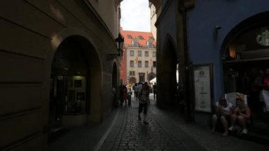 Prague Astronomical Clock seen from Melantrichova Street.