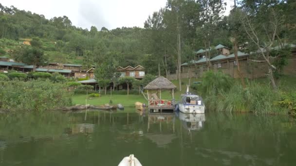 Resort Lake Bunyonyi Uganda — ストック動画