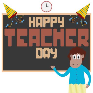 Mutlu öğretmenler günü illüstratör vektör grafikleri