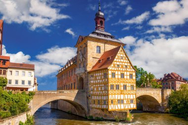 Famous Old city hall of Bamberg in Franconia, state of Bavaria, Germany