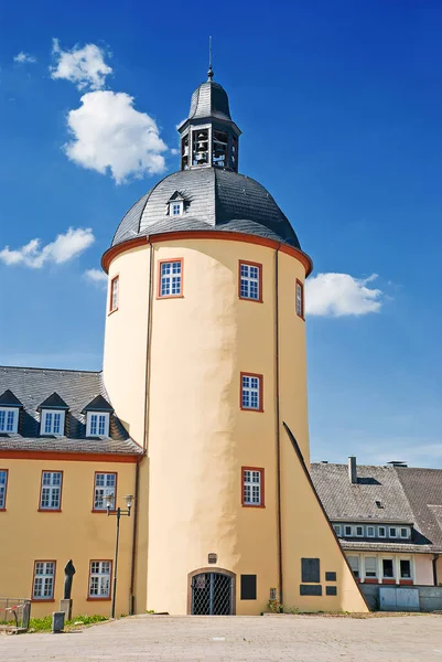 Torre Grassa Del Castello Unteres Schloss Siegen Nel Distretto Sud — Foto Stock