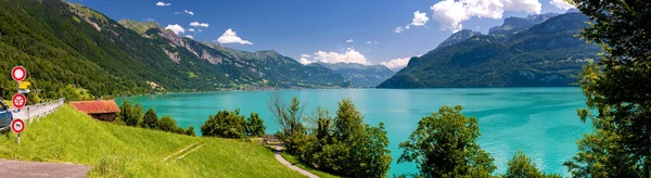 Brienzersee Den Schweizer Alpen Kanton Bern Der Schweiz Einem Sonnigen — Stockfoto