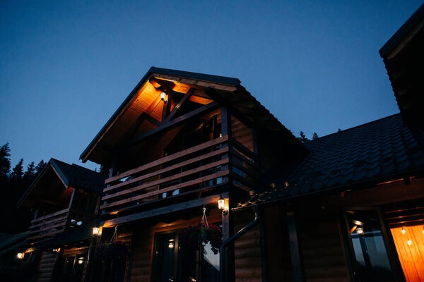 beautiful night view of the town