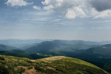 Ukrayna 'daki Karpat Dağları. 