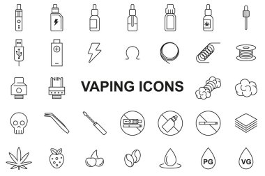 Buhar simgeleri ayarlanıyor - düzenlenebilir vuruş