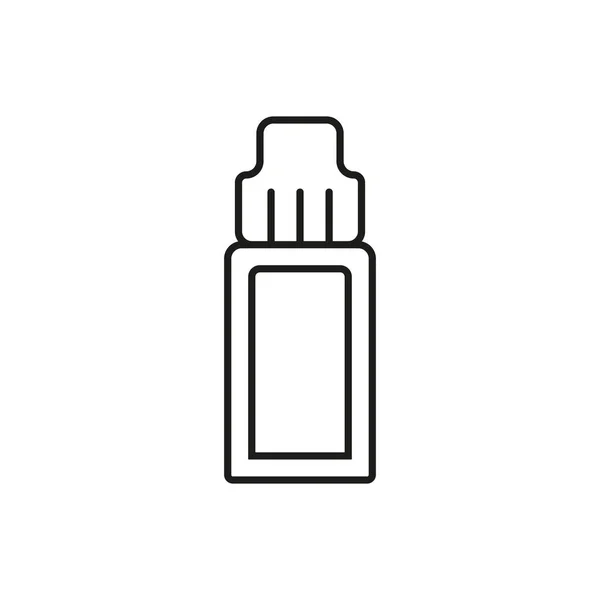 Bottle Liquid Electronic Cigarette Editable Stroke — Stock Vector