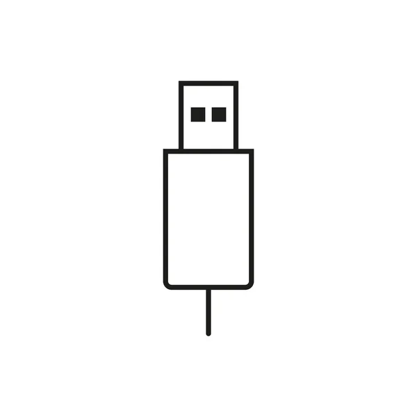 Mobile Phone Charger Icon Editable Stroke — 스톡 벡터