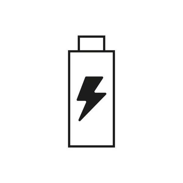 Battery Charging Sign Icon Editable Stroke — Stock vektor