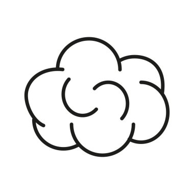 Vape duman bulutu simgesi - düzenlenebilir vuruş