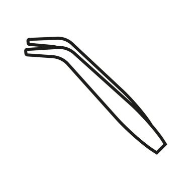 Sigara klemp vektör simgesi - düzenlenebilir vuruş