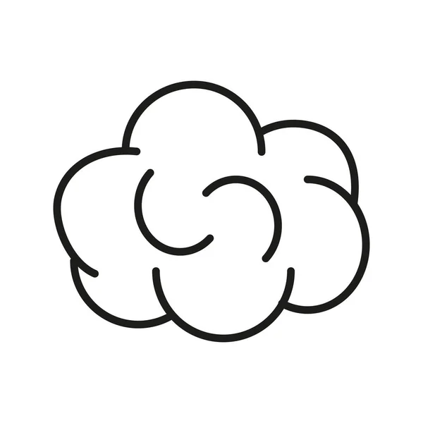 Vape Smoke Cloud Icon Editable Stroke — 图库矢量图片