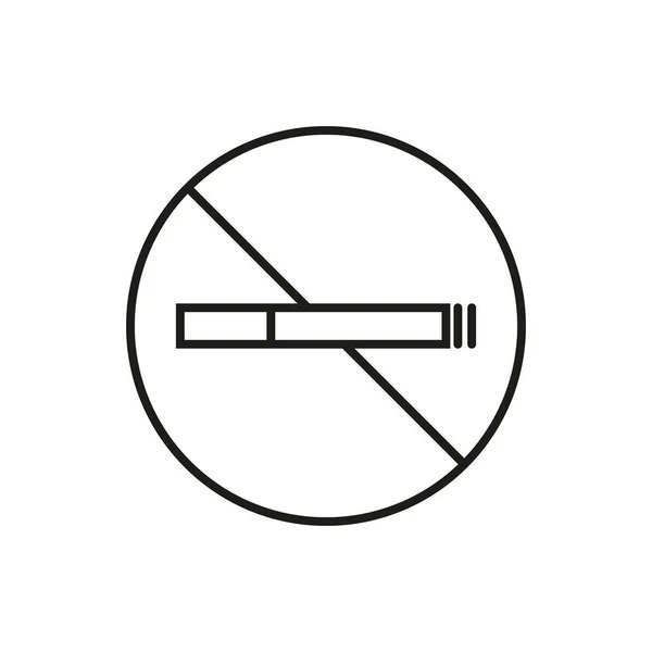 Smoking Icon Editable Stroke — Stockový vektor