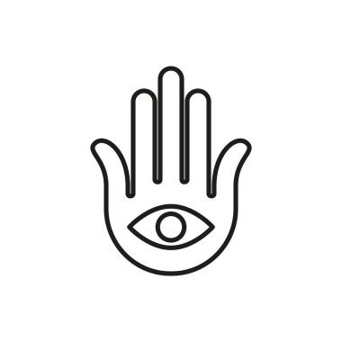 Hamsa el simgesi - düzenlenebilir vuruş