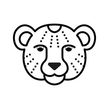 Çita baş simgesi - düzenlenebilir vuruş