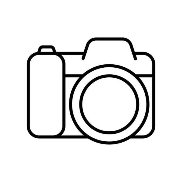 Camera Dslr Icon Editable Stroke — Wektor stockowy