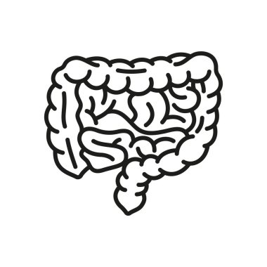 Bağırsak simgesi - düzenlenebilir vuruş