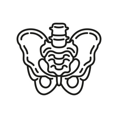 Pelvik simgesi - düzenlenebilir vuruş