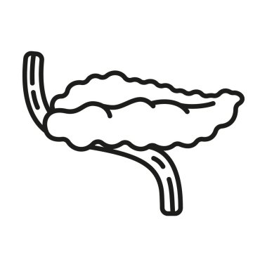 Pankreas simgesi - düzenlenebilir vuruş