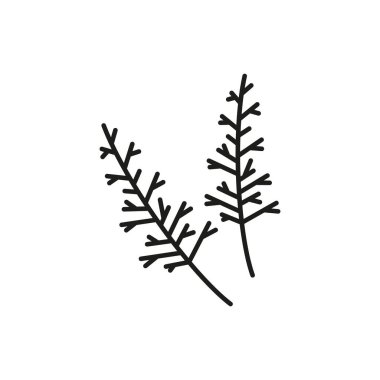 Aromatik bitki simgesi - düzenlenebilir felç