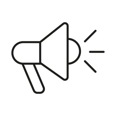 Yüksek sesli hoparlör simgesi - düzenlenebilir vuruş