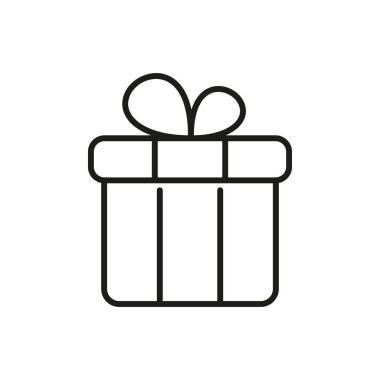 Hediye kutusu simgesi - düzenlenebilir vuruş