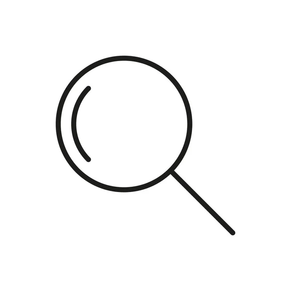 Magnifying Glass Icon Editable Stroke — Image vectorielle