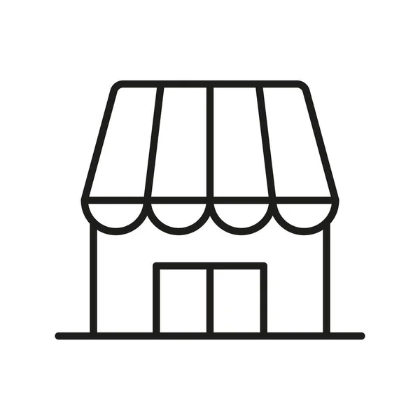 Shop Store Icon Editable Stroke — стоковый вектор