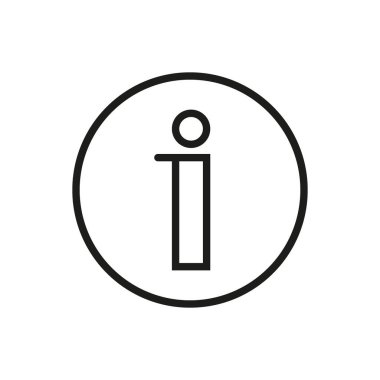 Bilgi simgesi - düzenlenebilir vuruş