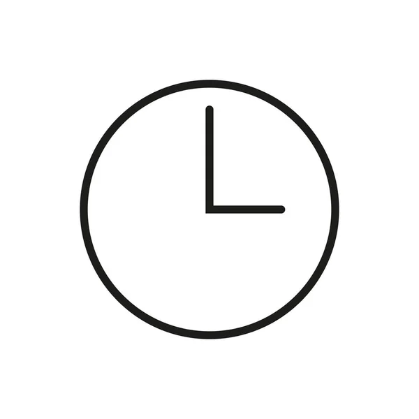 Clock Icon Editable Stroke — 图库矢量图片