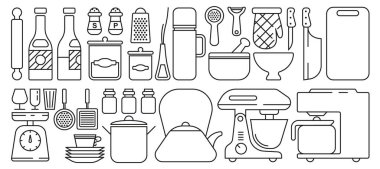 kitchen scales icon - editable stroke