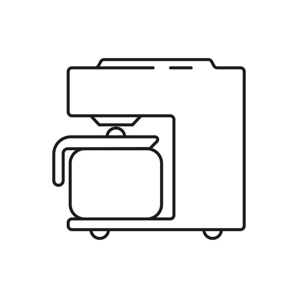 Coffee Machine Icon Editable Stroke — Image vectorielle