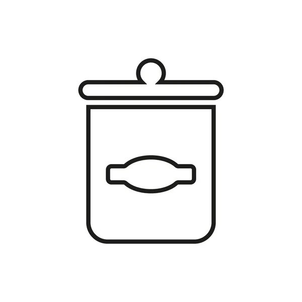 Jar Icon Editable Stroke — Image vectorielle