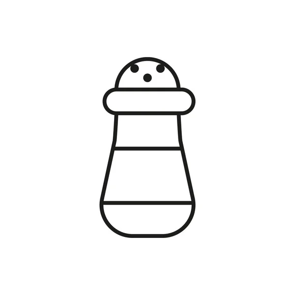 Salt Shaker Icon Editable Stroke — Stok Vektör