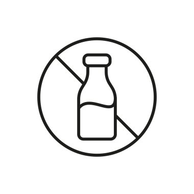 Lactose free icon - Editable stroke