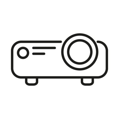 Video projector icon - Editable stroke