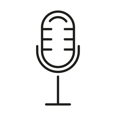 Microphone icon - Editable stroke