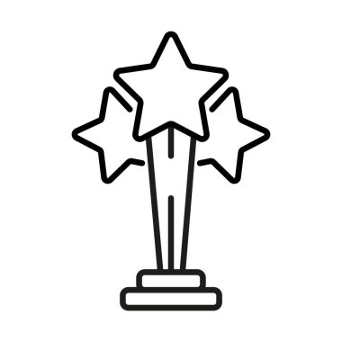 Movie trophy icon - Editable stroke