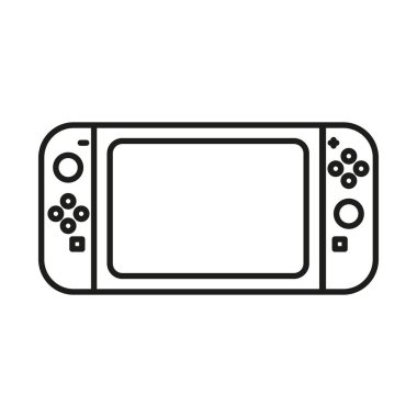Video game console icon - Editable stroke