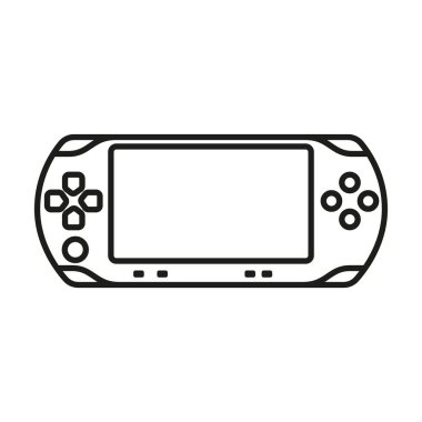 Portable video game console icon - Editable stroke