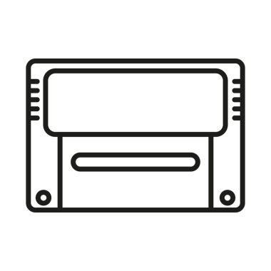 Vintage video game cartwidge icon - Editable stroke