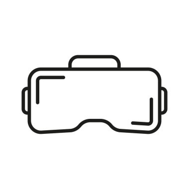 VR technology icon - Editable stroke