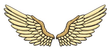 Klasik heraldik kanat vektörü