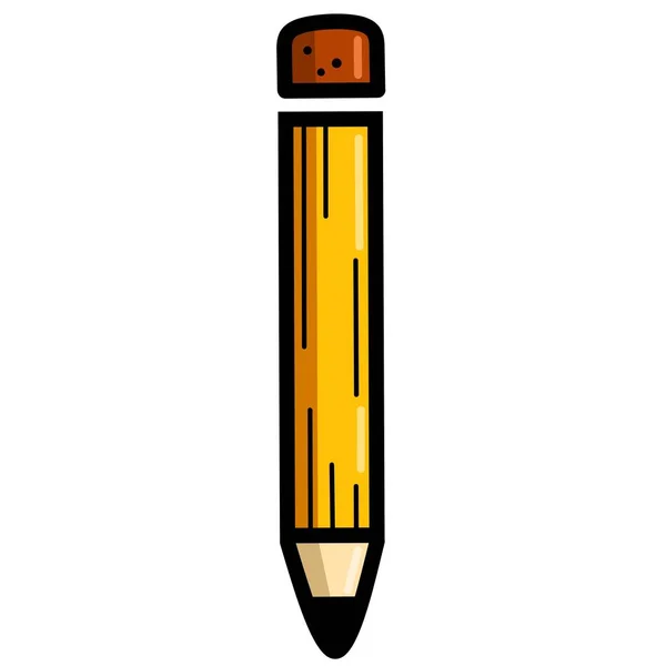 Pencil Icon Simple Design — Image vectorielle