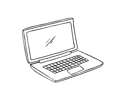 Dizüstü bilgisayar resimlemesini aç