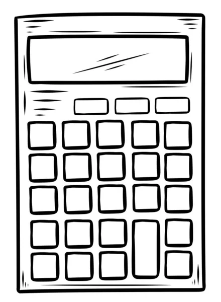 Простой Рисунок Одного Калькулятора — стоковое фото