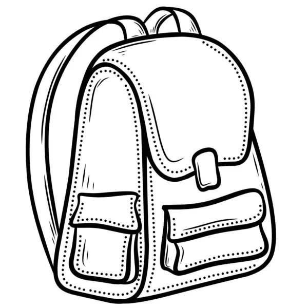 Απεικόνιση Της Σχολικής Τσάντας Επιστροφή Στο Σχολείο — Φωτογραφία Αρχείου