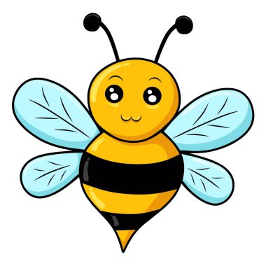 Şirin bir arı çizgi filmi.