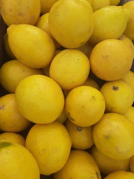 Asian Fresh Yellow Lemon Indonesian Tropical Lemon — Stockfoto
