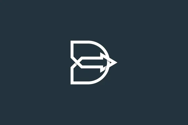 Initial Letter Arrow Logo Design Vector Template —  Vetores de Stock