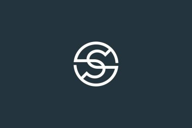 İlk harf S logo tasarım vektör şablonu